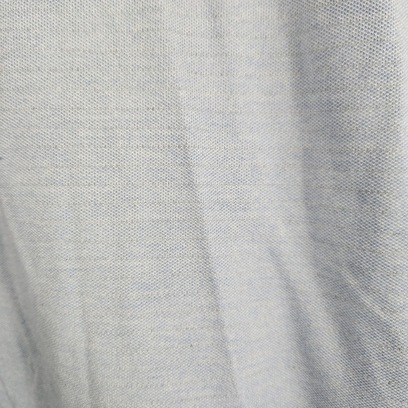 Lululemon Evolution Short Sleeve Polo Shirt Pique Fabric Heathered Blue L/XL - Picture 10 of 10